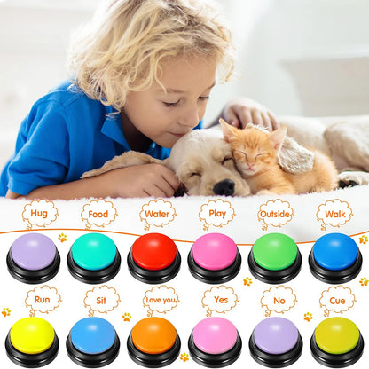 INTERACTIVE DOG PERSONALIZED SOUND BUTTONS