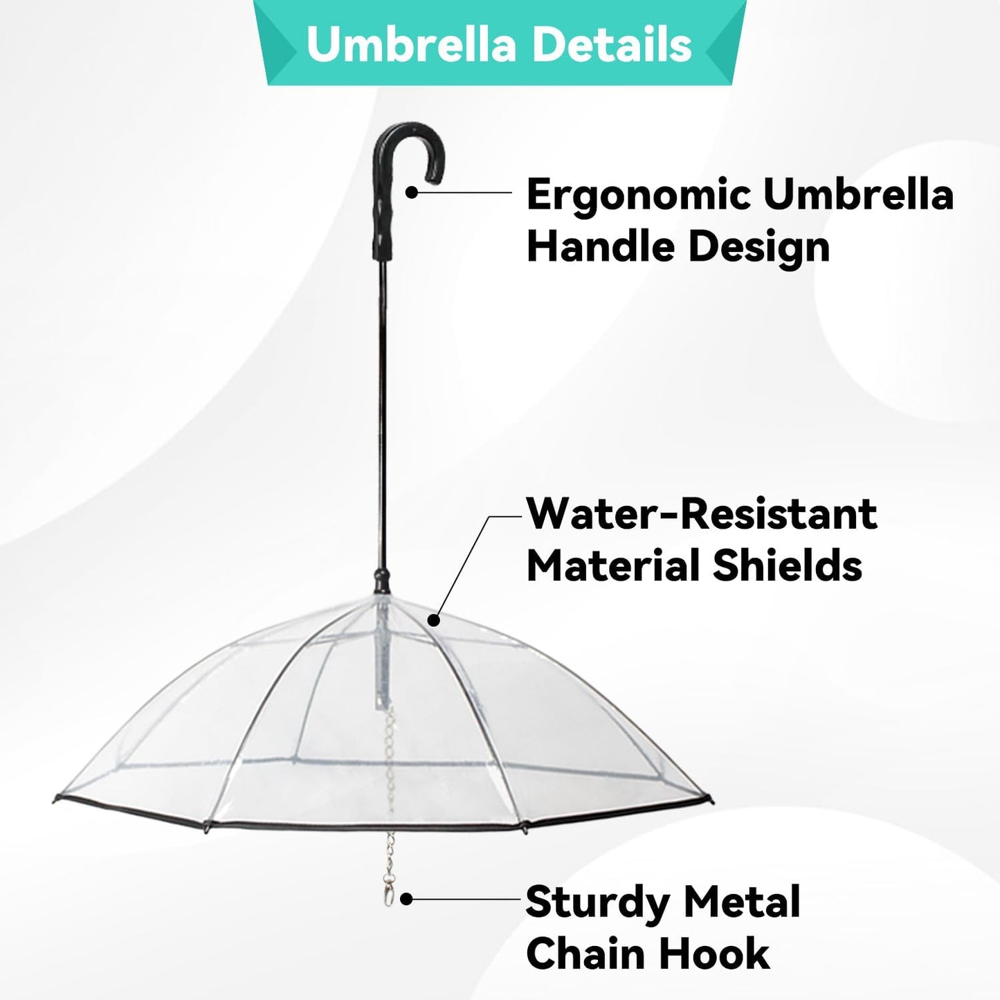 RAINPROOF DOG STROLL UMBRELLA