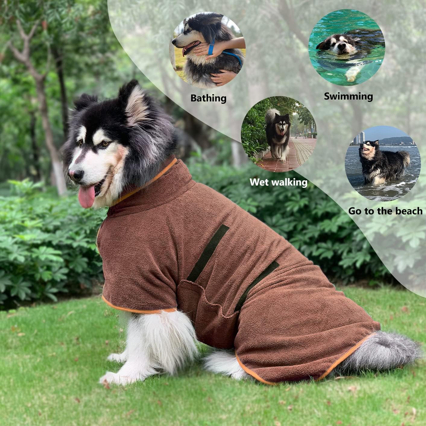 COZY PET BATHROBE WRAP