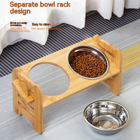 ERGONOMIC ELEVATED DOG FEEDER