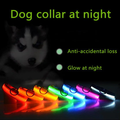 LED ADJUSTABLE DOG COLLAR