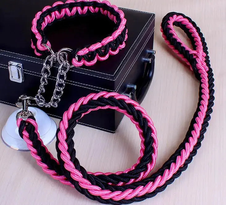 DURABLE LEASH SET FOR LARGE DOGS