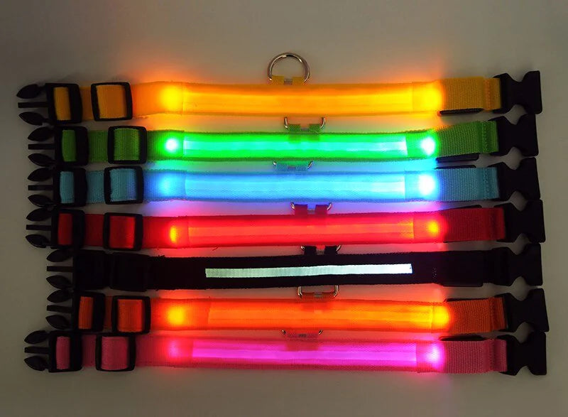 LED ADJUSTABLE DOG COLLAR