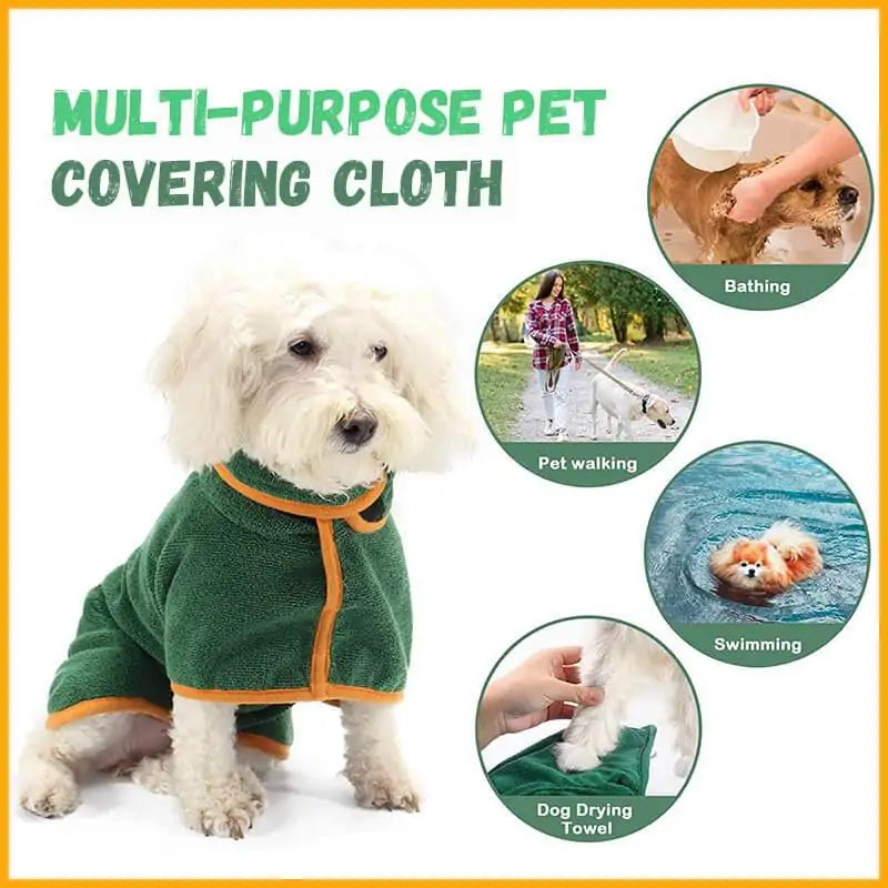 COZY PET BATHROBE WRAP